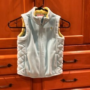 Lilly Pulitzer girls fleece vest size M excellent condition!